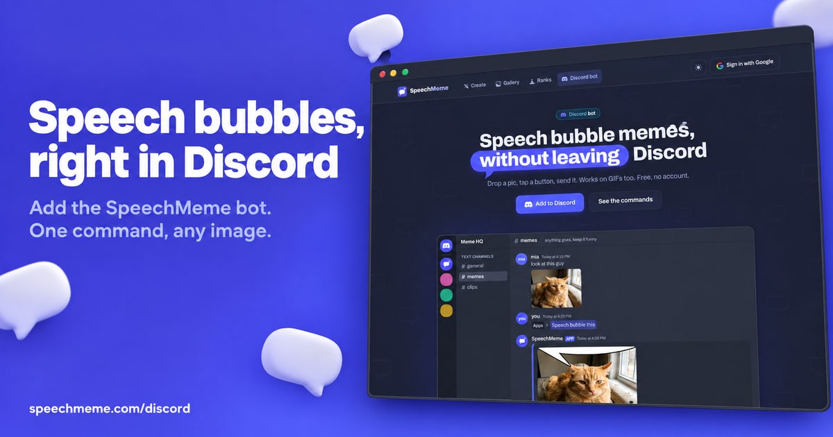SpeechMeme for Discord